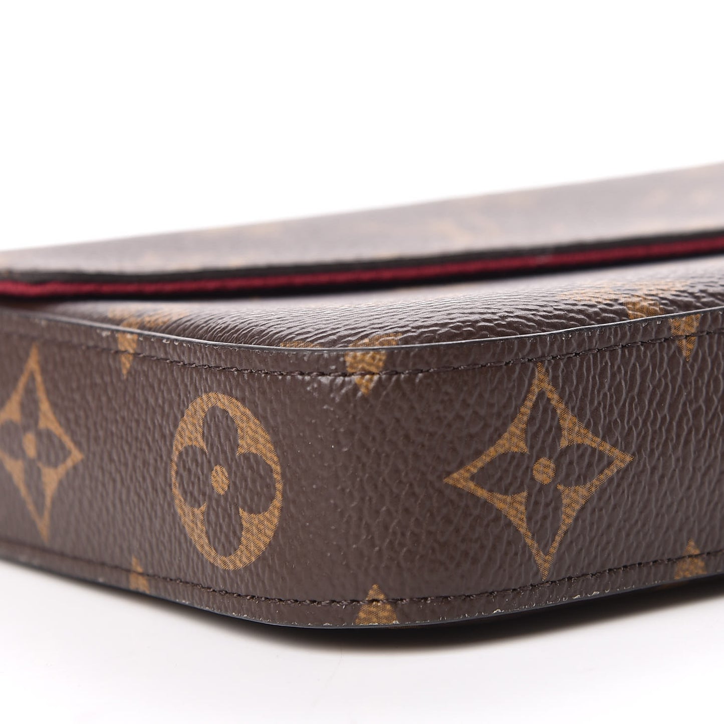 Monogram Pochette Felicie Chain Wallet Fuchsia