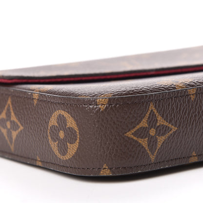 Louis Vuitton Monogram Pochette Felicie Chain Wallet Fuchsia 10 of 15