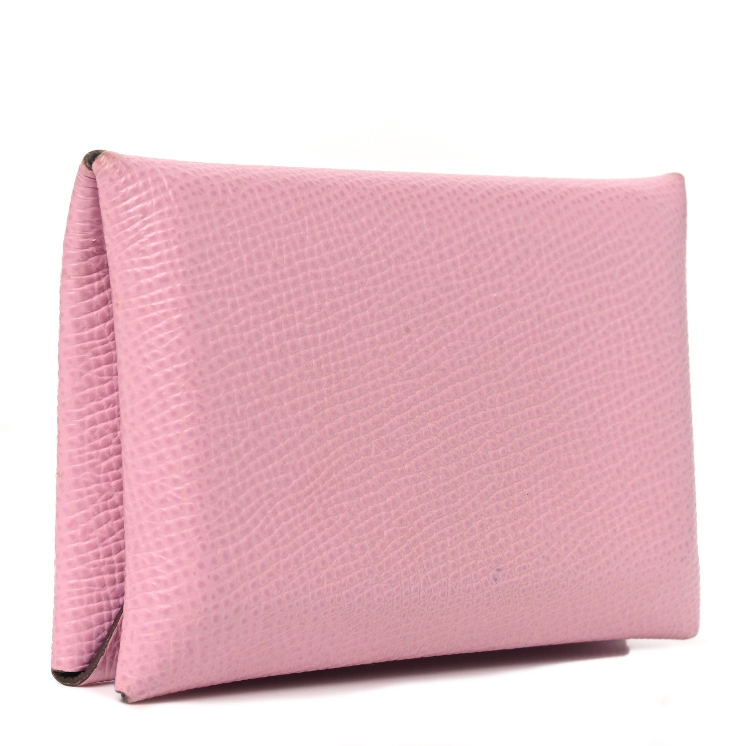 Hermes Epsom Verso Calvi Card Case Mauve Sylvestre Etain 3 of 8