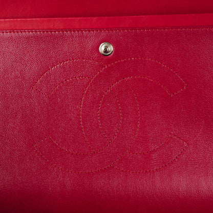 Chanel Patent Quilted Maxi Double Flap Red 6 of 10