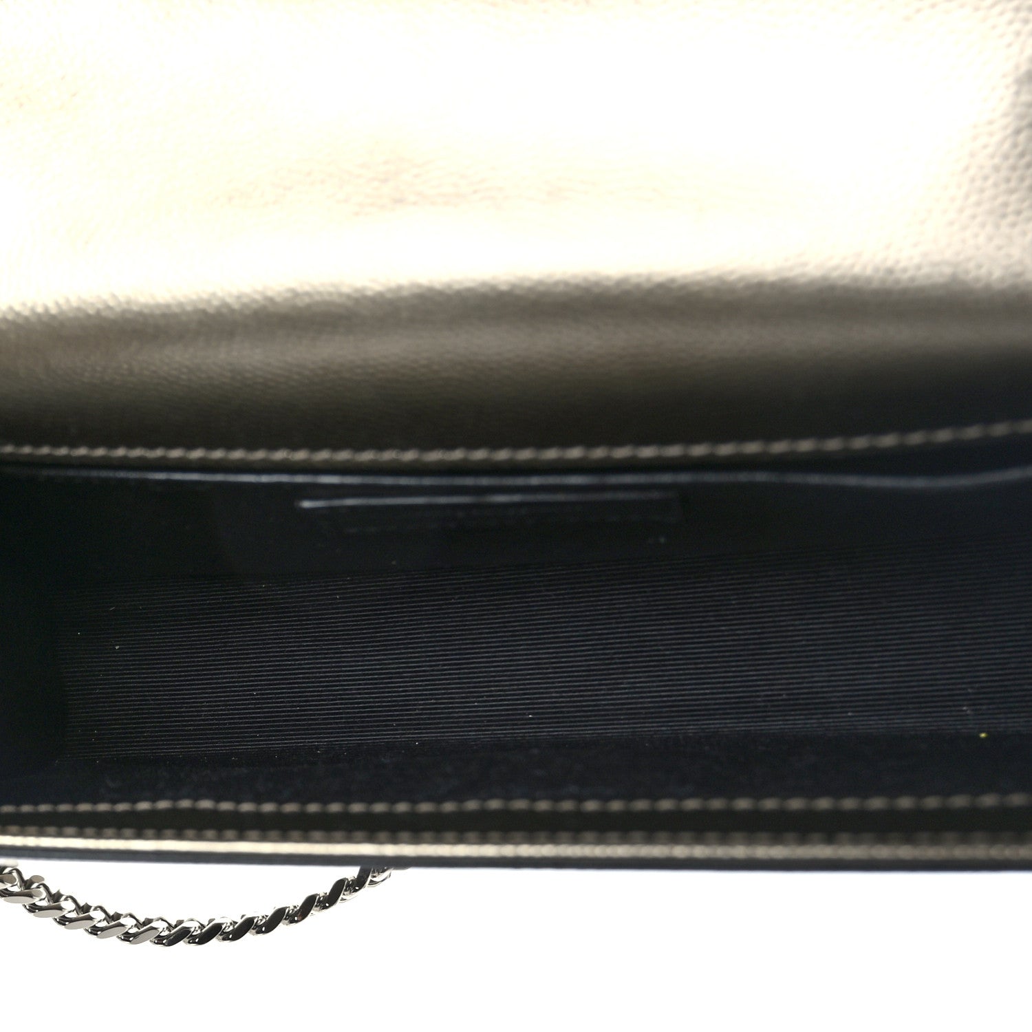 Saint Laurent Grain De Poudre Small Monogram Kate Satchel Piombo 5 of 9