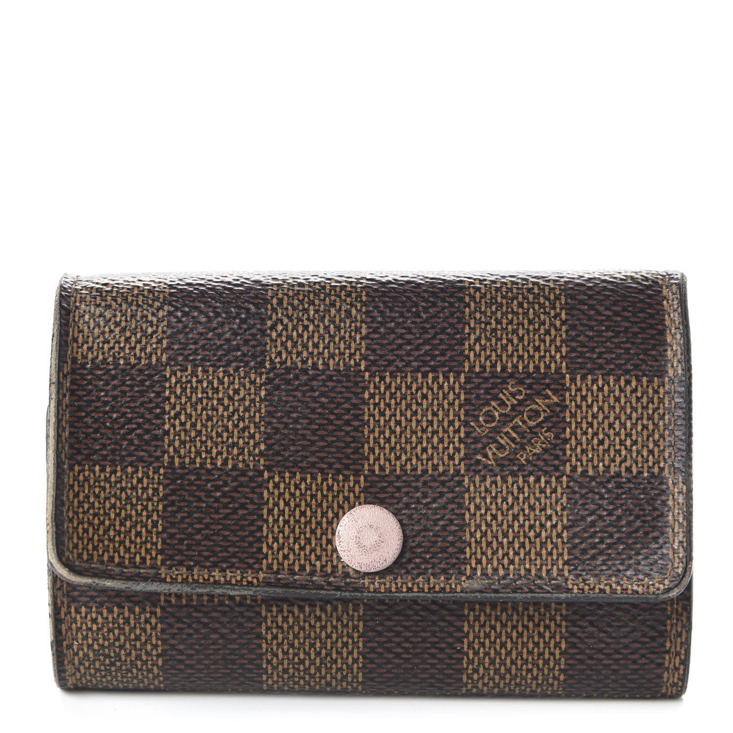 Louis Vuitton Damier Ebene Multicles 6 Key Holder Rose Ballerine 1 of 12