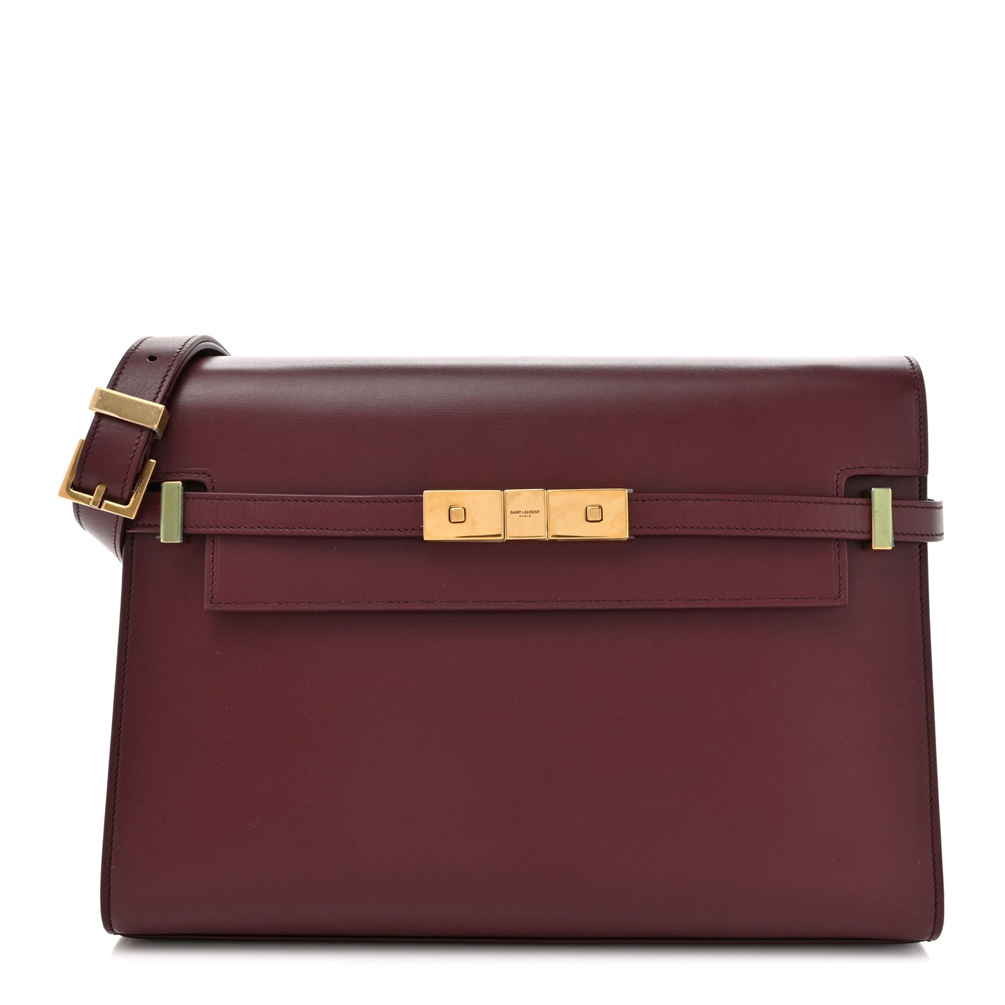 Smooth Calfskin Manhattan Shoulder Bag Rouge