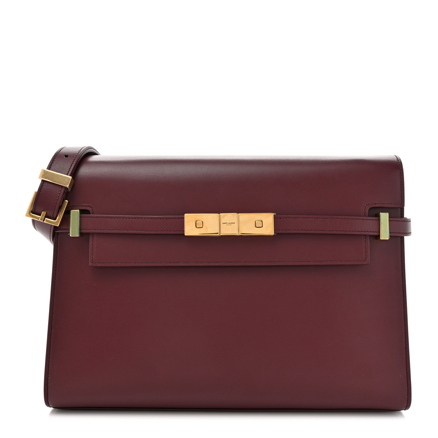 Saint Laurent Smooth Calfskin Manhattan Shoulder Bag Rouge 1 of 10