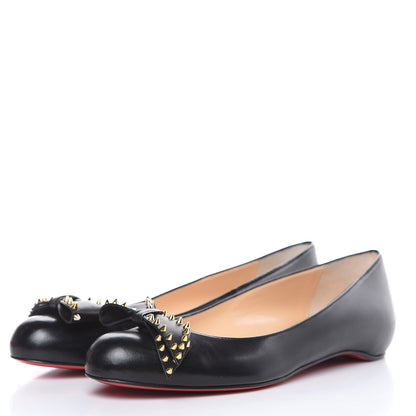 Christian Louboutin Nappa Ballalarina Flats 38 Black 3 of 11