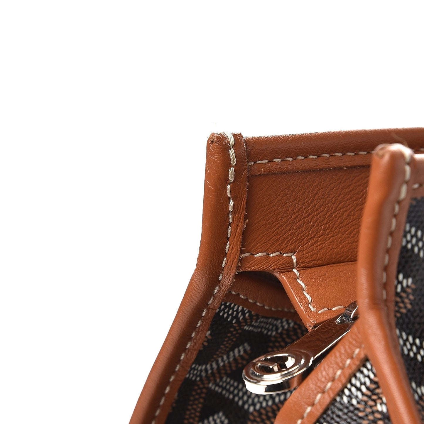 Goyardine Marquises Tote Black Gold
