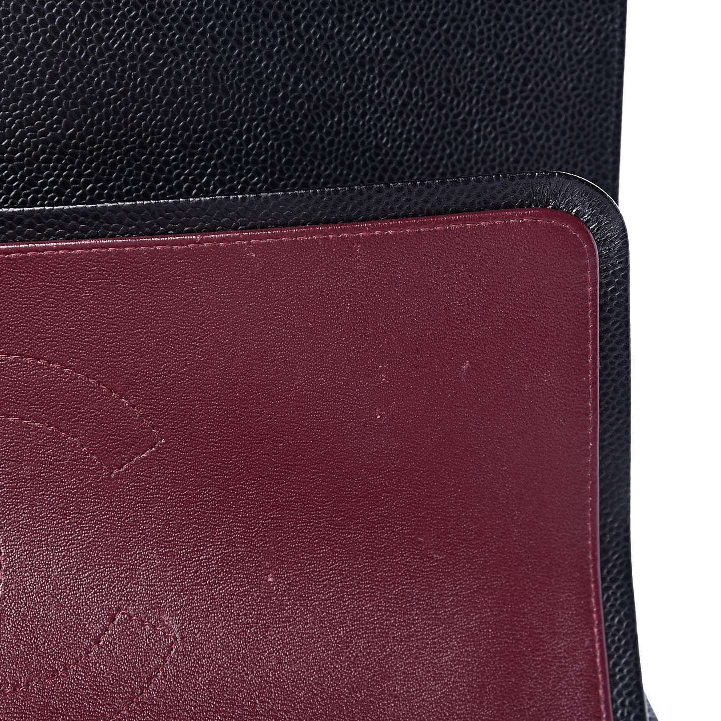 Caviar Quilted Maxi Double Flap Black