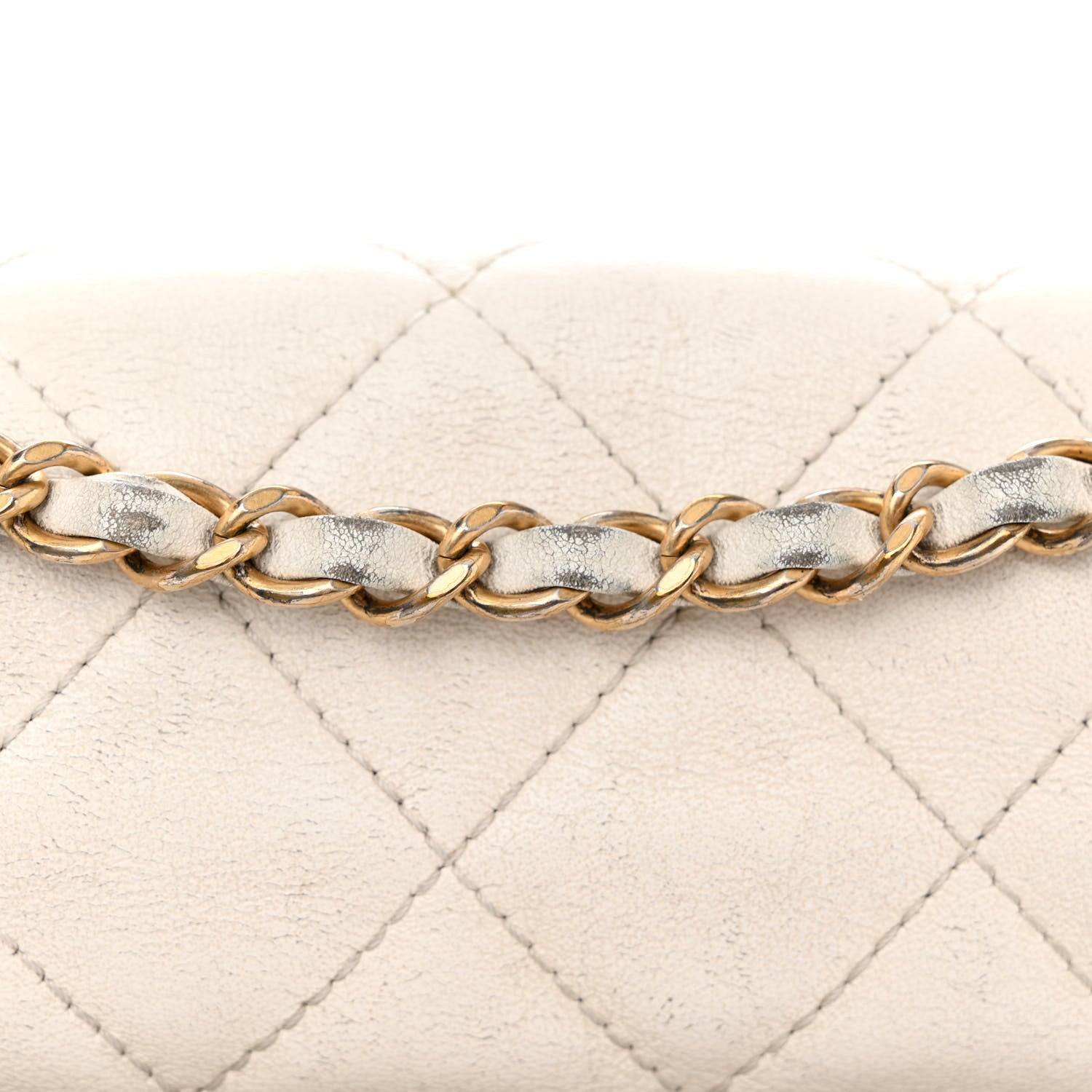 Chanel Calfskin Quilted Small Enchained Flap White 16 of 17