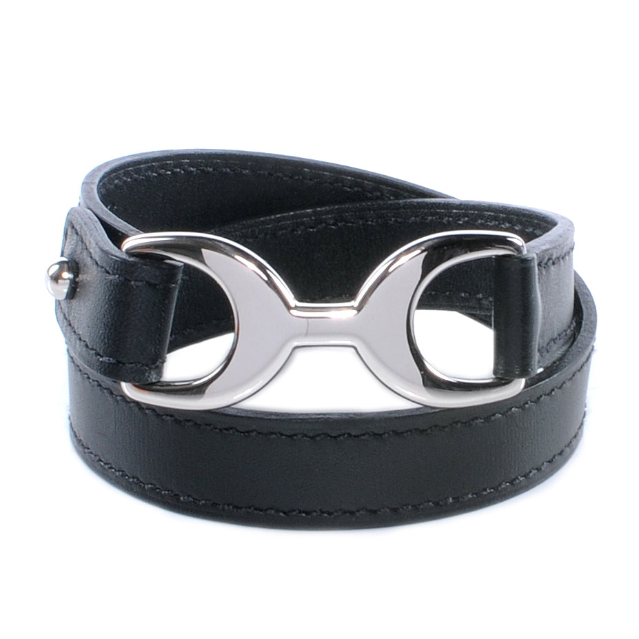 Chamonix Baby Pavane Double Tour Bracelet Small Black