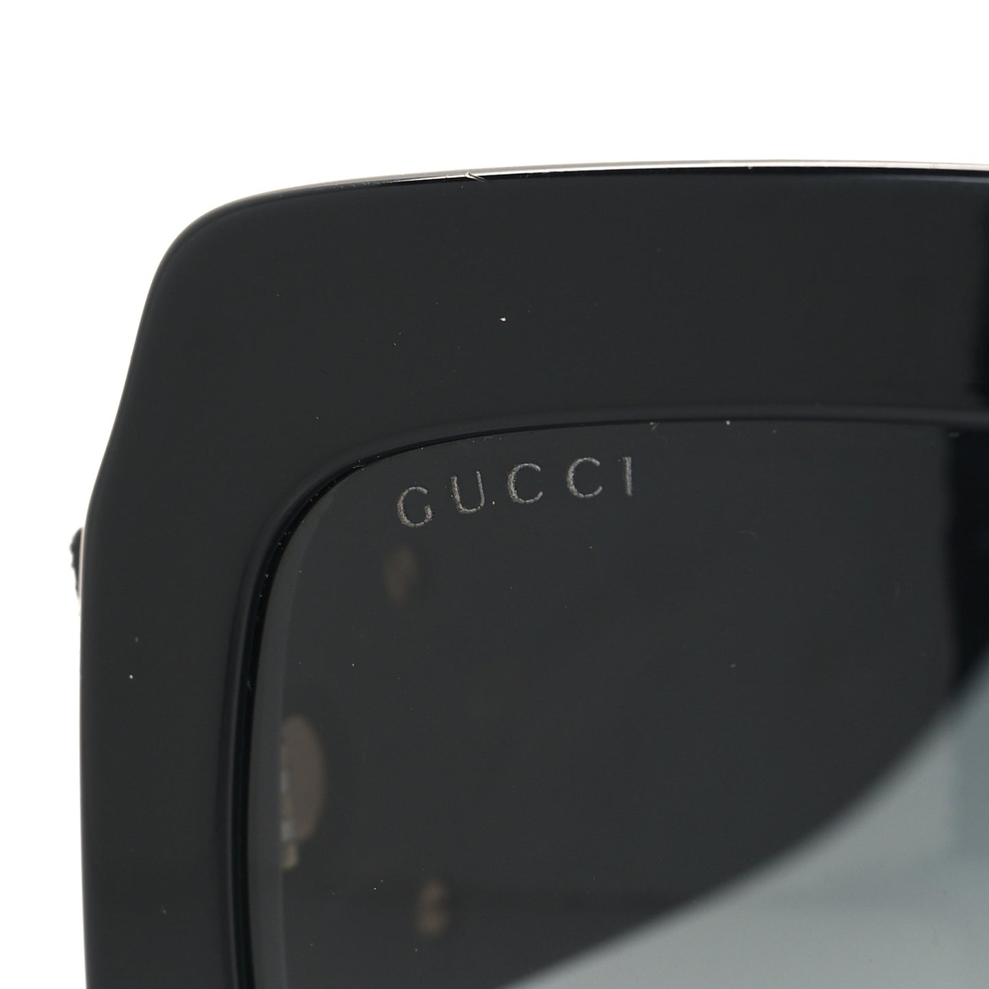 Square Frame GG0102S Sunglasses Glitter Black