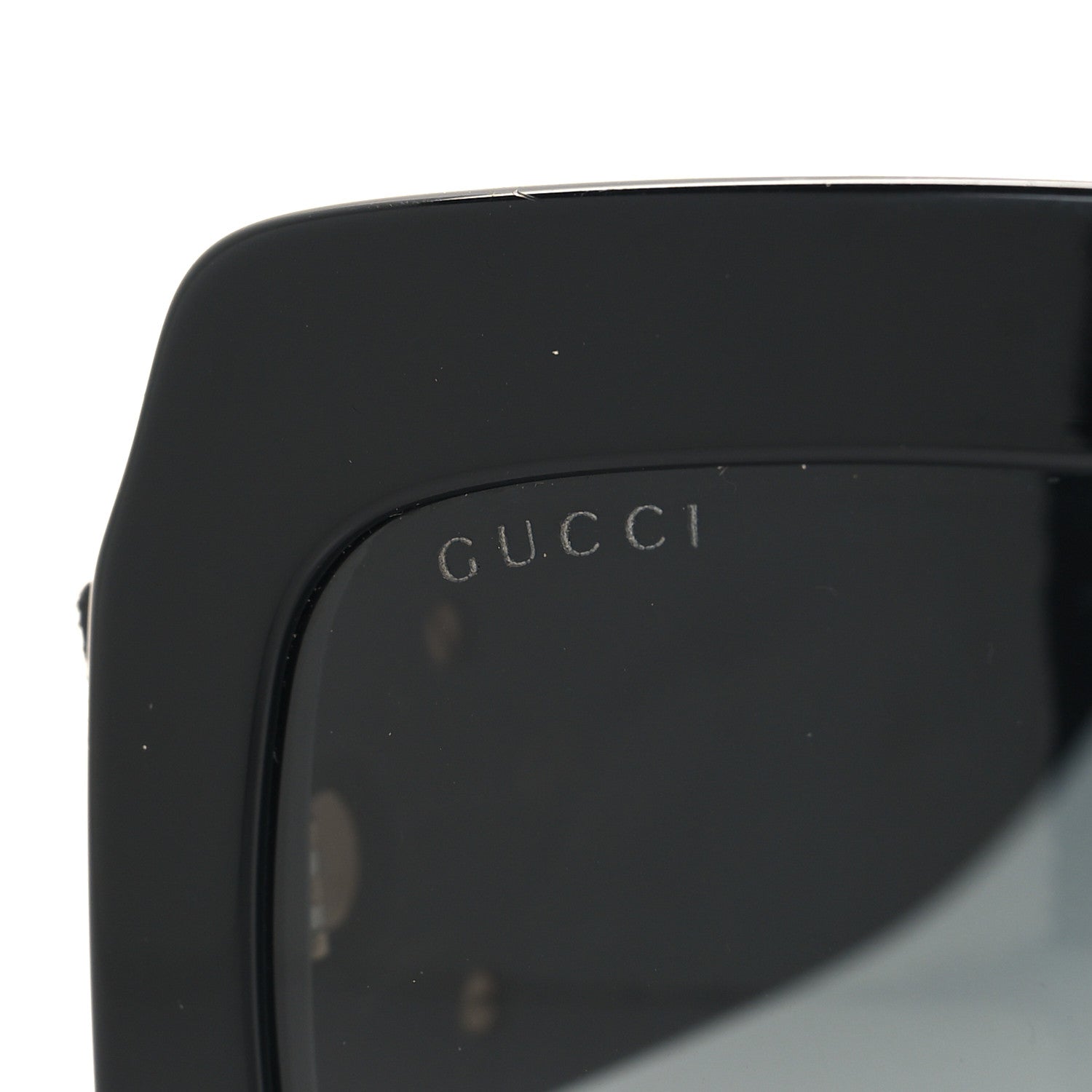 Gucci Square Frame GG0102S Sunglasses Glitter Black 7 of 8