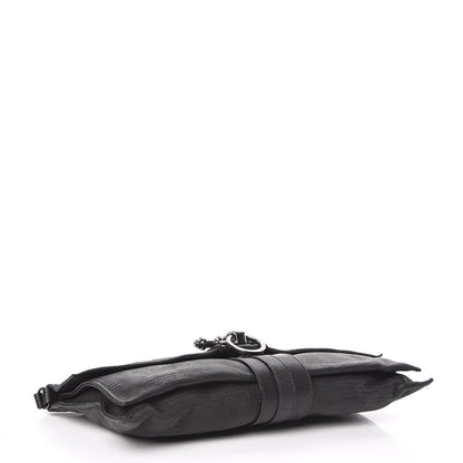Givenchy Lambskin Lizard Embossed Obsedia Clutch Bag Black 4 of 9