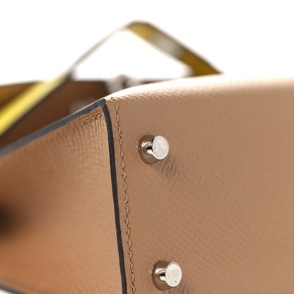 Hermes Epsom Mini Kelly Sellier 20 Chai Mauve Sylvestre Lime 8 of 31