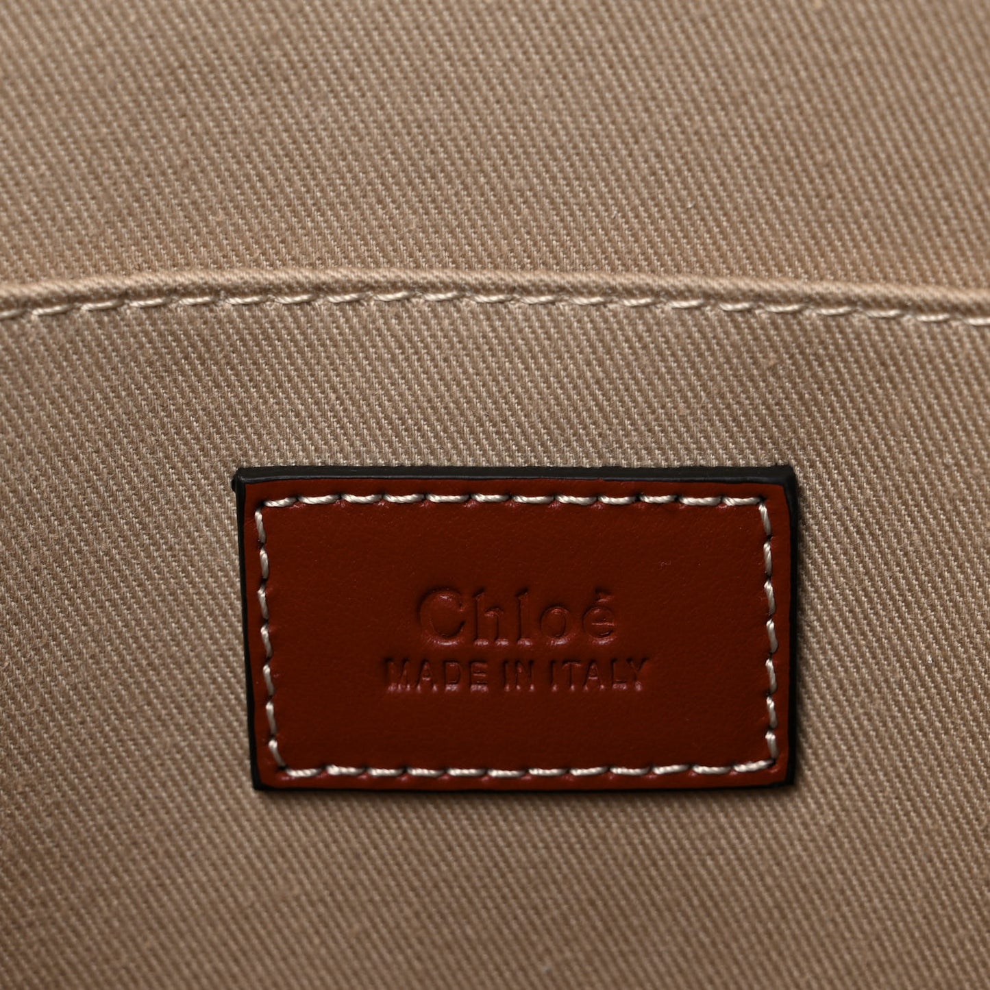 Cotton Calfskin Medium Woody Ribbon Tote White Brown