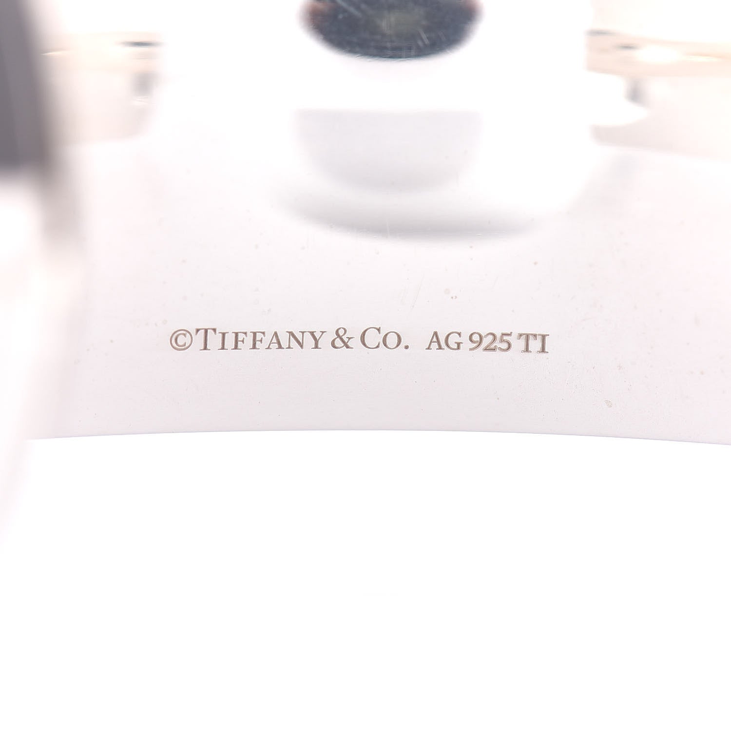 Tiffany Titanium Sterling Silver 1837 Wide Belt Cuff Bracelet 4 of 4