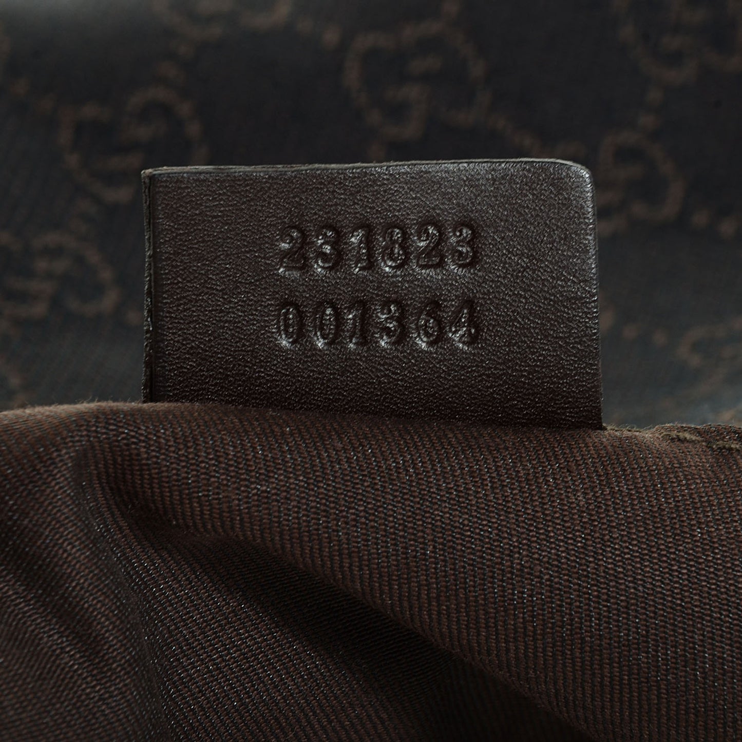 Denim Monogram Half Moon Hobo Dark Brown