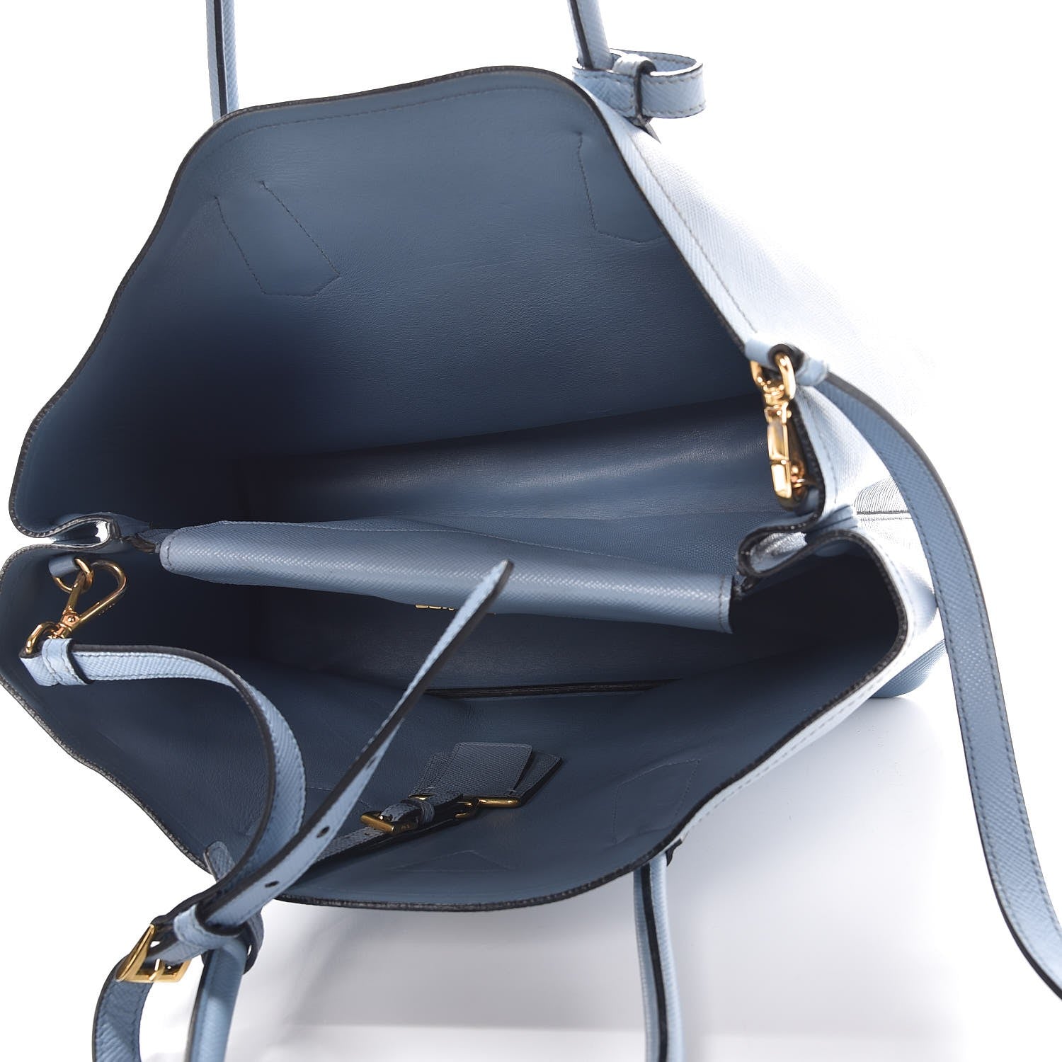 Prada Saffiano Cuir Medium Double Bag Aviazione 6 of 9