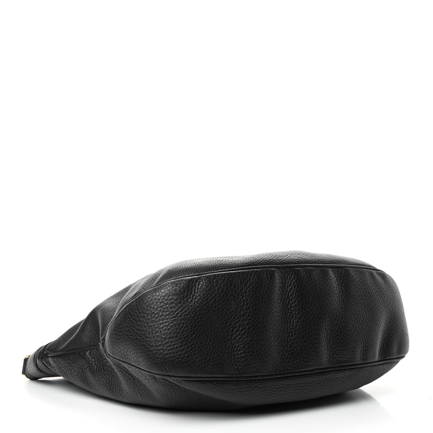 Gucci Pebbled Calfskin Large Ride Shoulder Bag Black 3 of 4