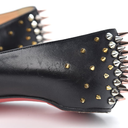 Christian Louboutin Shiny Nappa Goldoflat Spikes Flats 37.5 Black 11 of 12