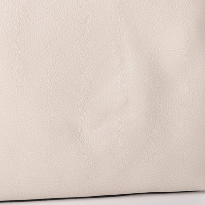 Gucci Pebbled Calfskin Medium Logo Portfolio Clutch White 10 of 10