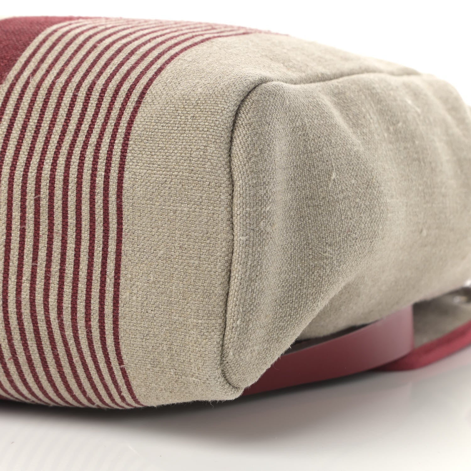 Hermes Vache Hunter Toile H Vibration Herbag a Dos Retourne Backpack Bordeaux Ficelle Rouge Piment 10 of 13