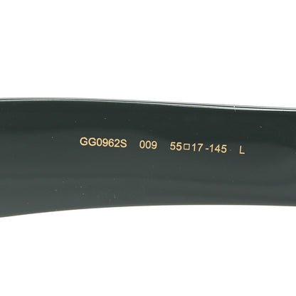 Gucci Acetate Rectangle Sunglasses GG0962S Black Khaki 6 of 8