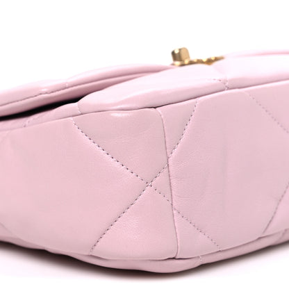 Chanel Lambskin Quilted Medium Chanel 19 Flap Light Pink 9 of 10