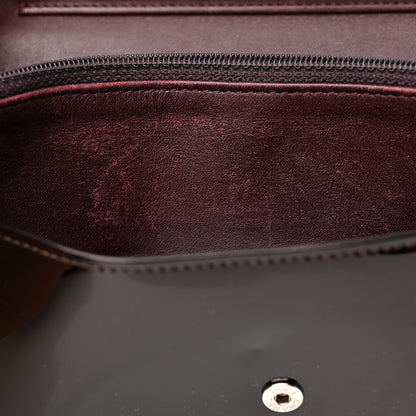 Chanel Patent Coco Cabas Wallet On Chain WOC Burgundy 18 of 24