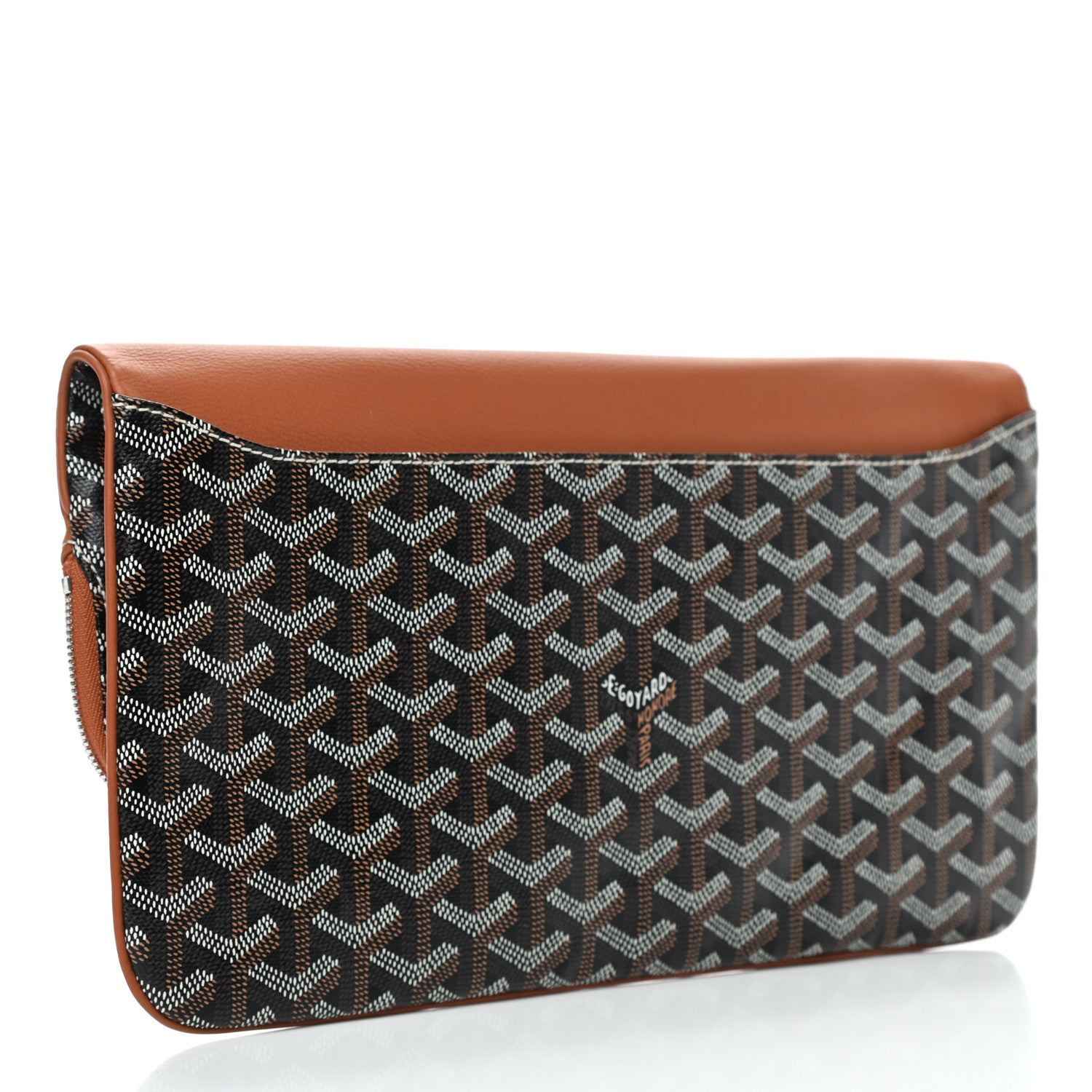 Goyard Goyardine Sainte Marie Soft Clutch Black Gold 2 of 4