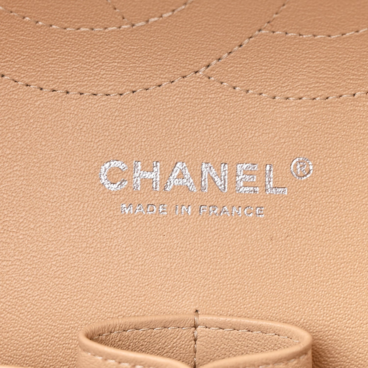 Chanel Caviar Quilted Jumbo Double Flap Beige Clair 6 of 13