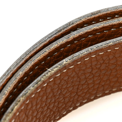 Hermes Box Togo 32mm H Belt 95 38 Black Gold 6 of 7