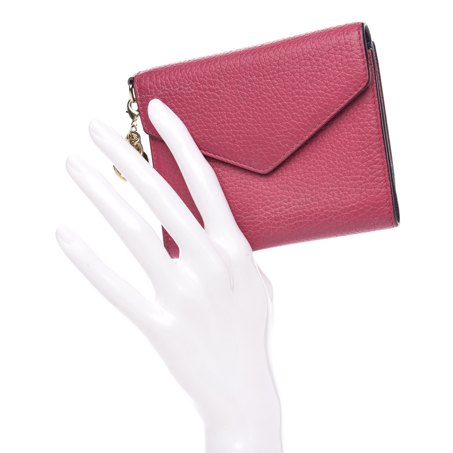 Christian Dior Bullcalf Diorissimo Medium Envelope Wallet Pink 2 of 9