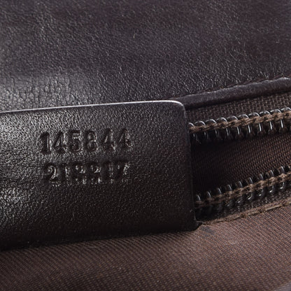 Gucci Guccissima Flap Messenger Bag Dark Brown 7 of 17