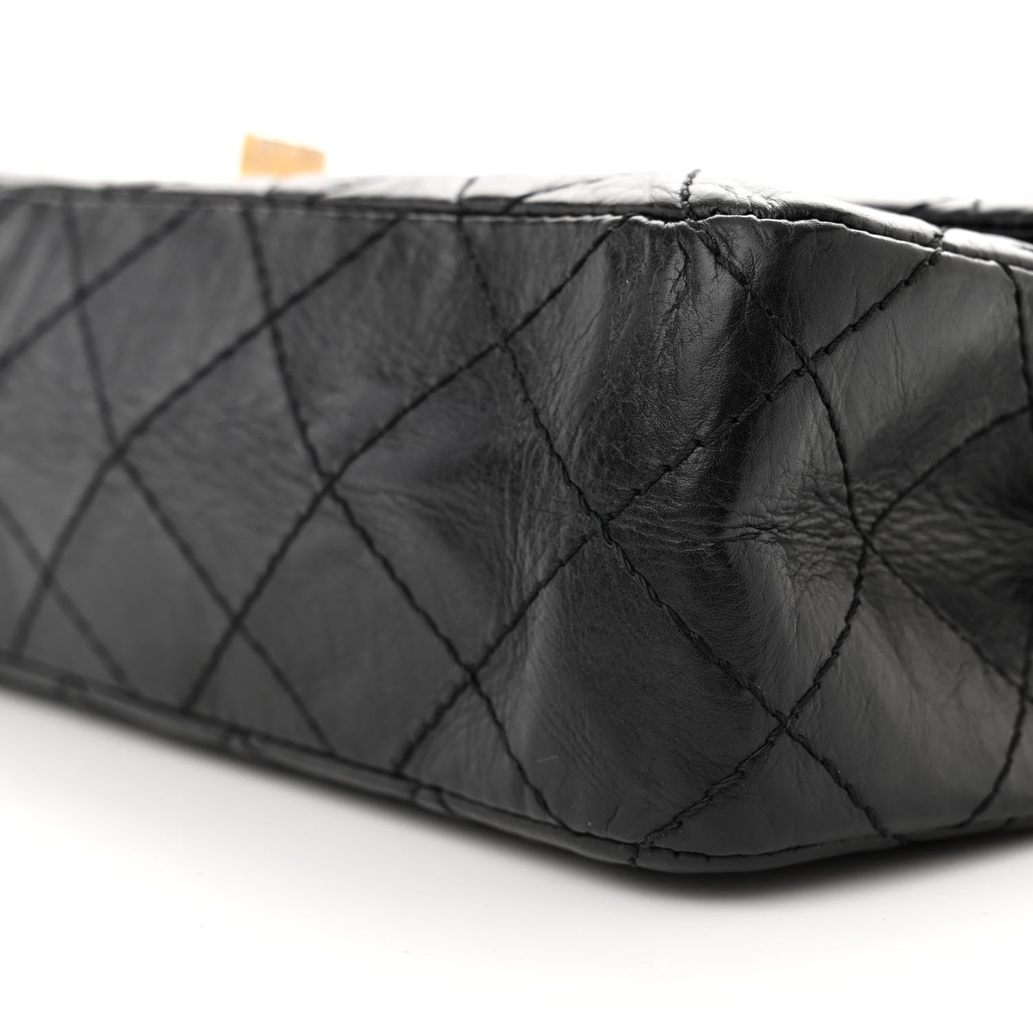 Chanel Aged Calfskin Quilted 50th Anniversary 2.55 Reissue 226 Flap Black 10 of 13