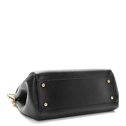 Dolce & Gabbana Dauphine Medium Miss Sicily Satchel Black 4 of 10
