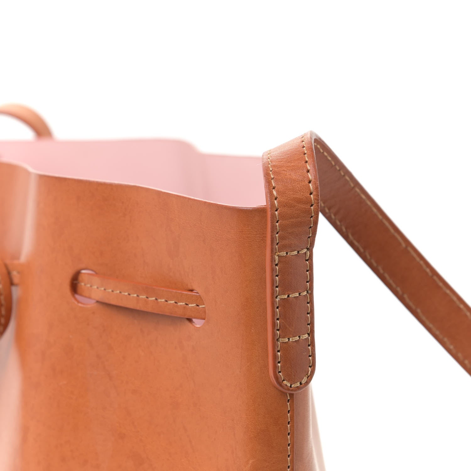 Mansur Gavriel Calfskin Mini Bucket Bag Cammello Rosa 10 of 18