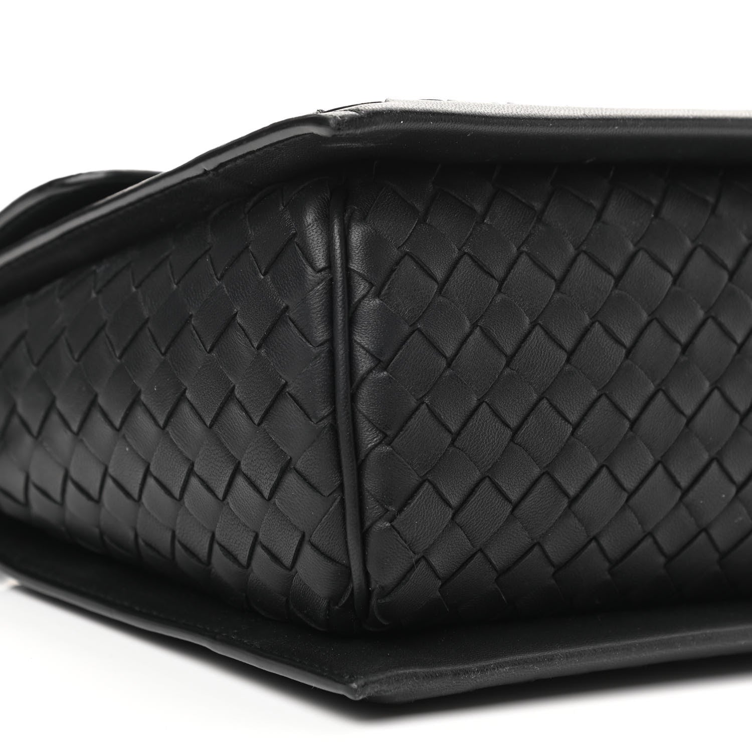 Bottega Veneta Nappa Intrecciato Small Padlock Messenger Black 9 of 10