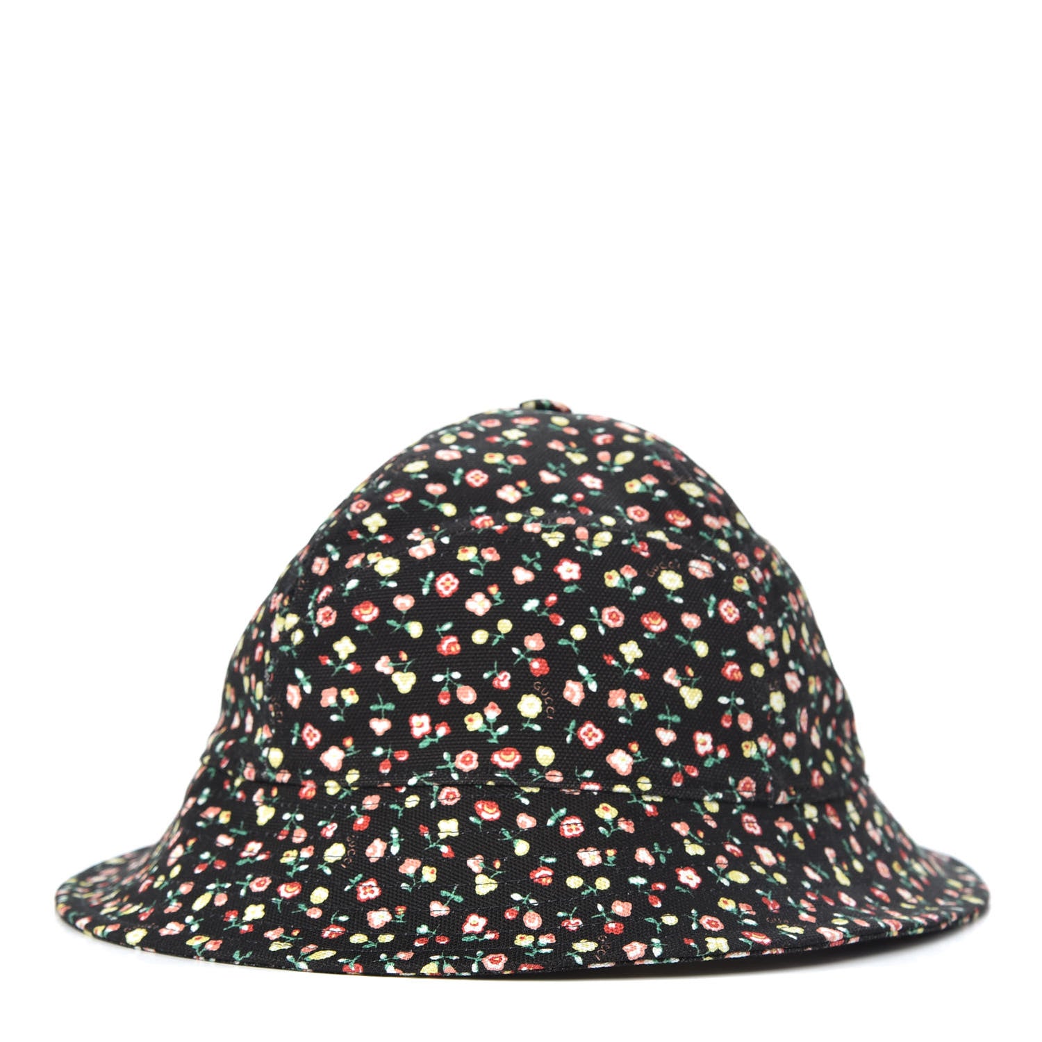 Gucci X LIBERTY OF LONDON Canvas Floral Print Bucket Hat S Black Multicolor 1 of 8