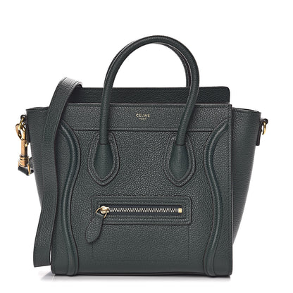 Celine Drummed Calfskin Nano Luggage Amazone 1 of 10