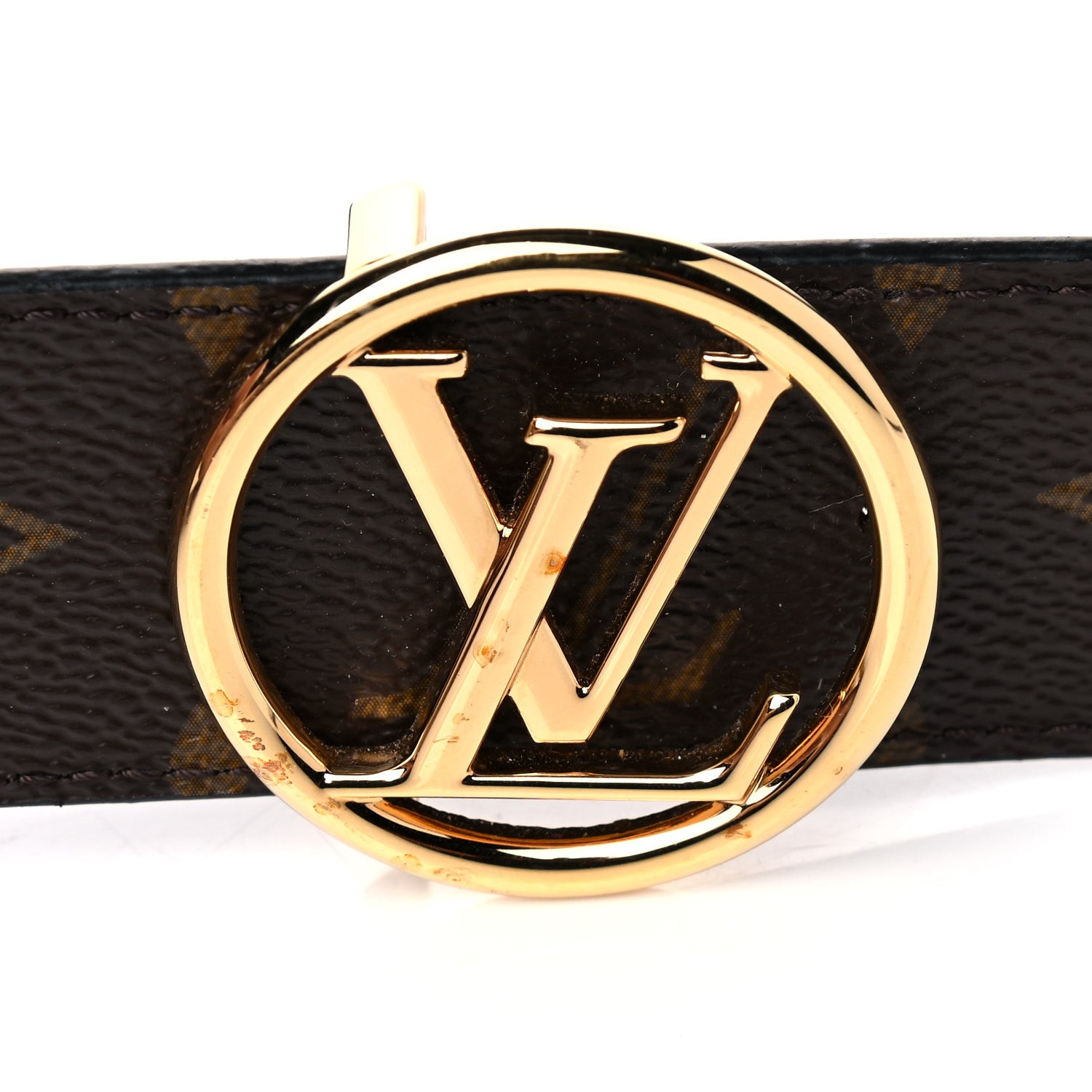 Louis Vuitton Monogram Epi 35mm LV Circle Reversible Belt 80 32 Black 6 of 6