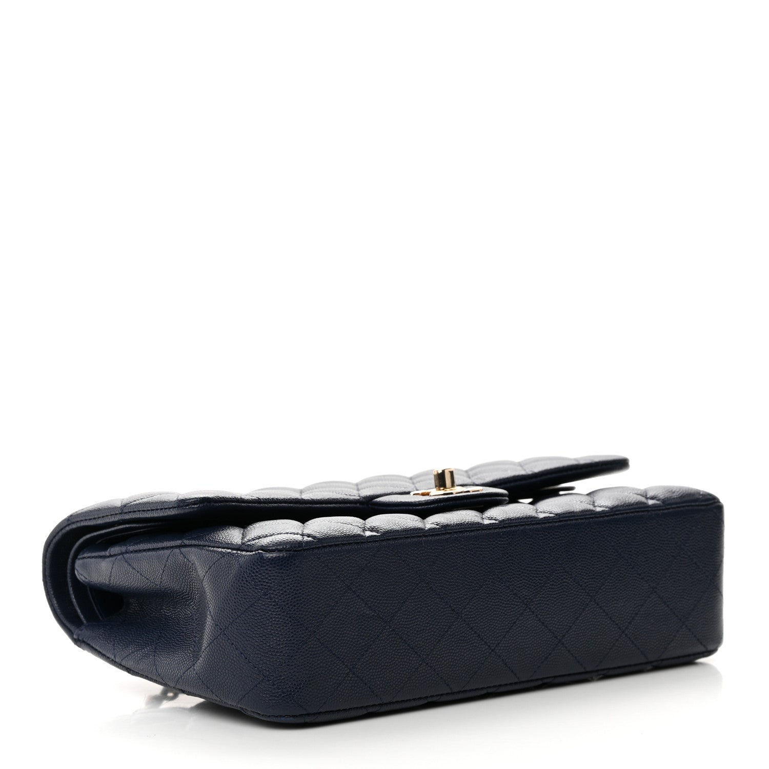 Chanel Caviar Quilted Medium Double Flap Navy 4 of 15
