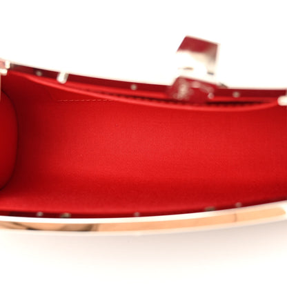 Christian Louboutin Glitter Palmette Clutch Silver 5 of 10