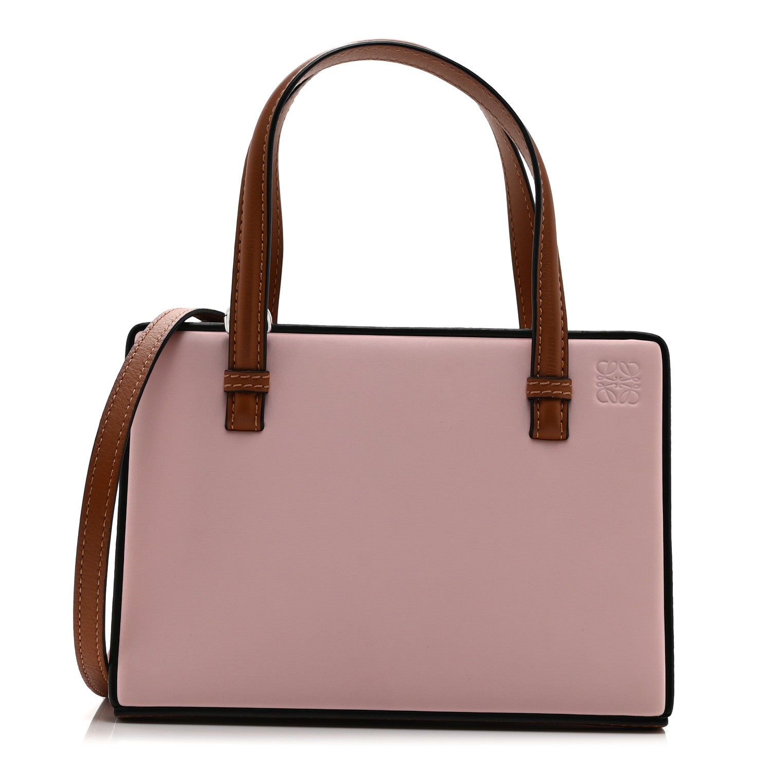 Loewe Calfskin Small Postal Bag Pastel Pink Tan 1 of 10