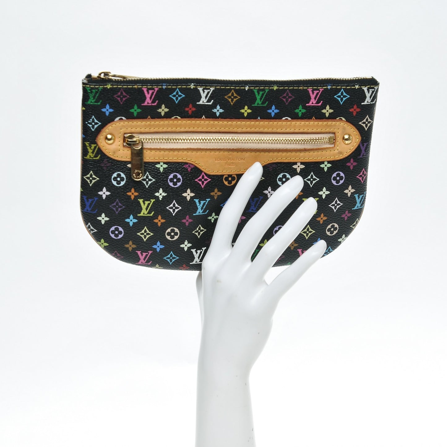 Monogram Multicolor Pochette Plate GM Black