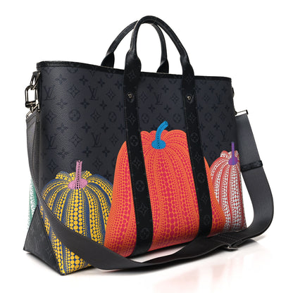 Louis Vuitton LOUIS VUITTON X YK Monogram Eclipse Reverse Pumpkin Weekend Tote Multicolor 3 of 10
