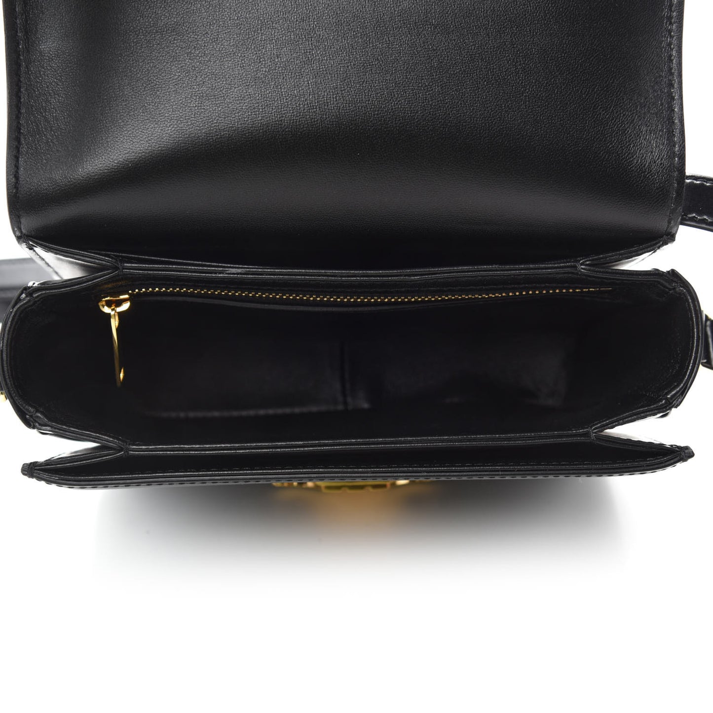 Shiny Calfskin Small Triomphe Black