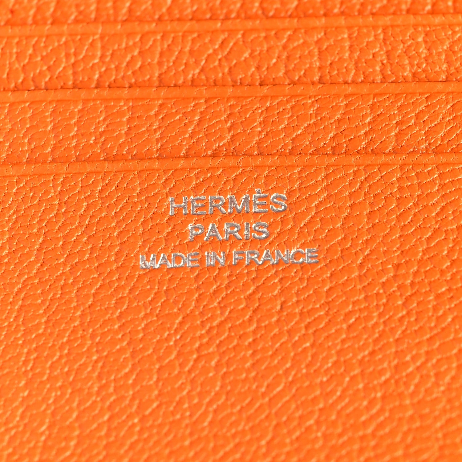 Hermes Chevre Mysore Compact Azap Wallet Orange 6 of 9
