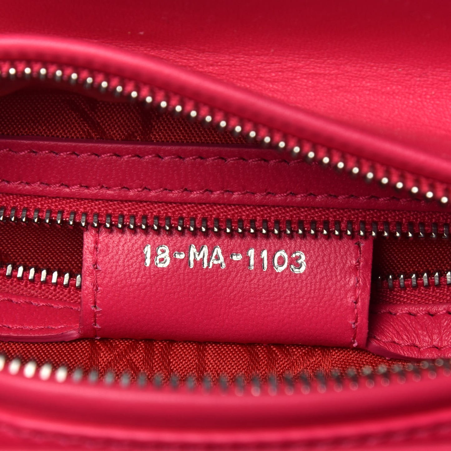 Lambskin Cannage Medium Lady Dior Pink