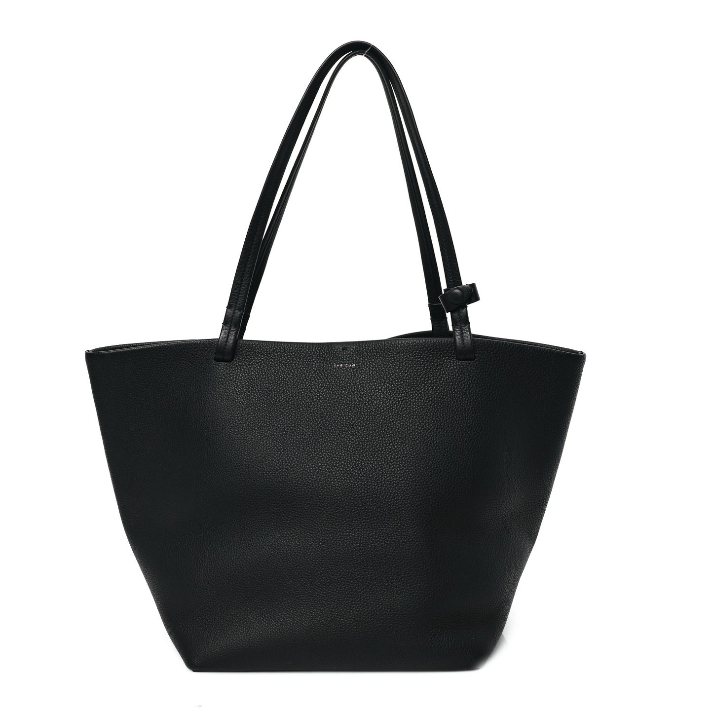 Grained Calfskin Park Tote Three Black