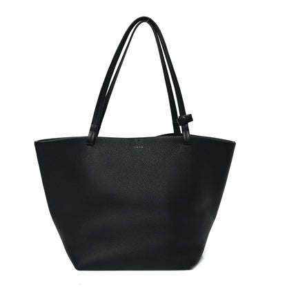 The Row Grained Calfskin Park Tote Three Black 1 of 11